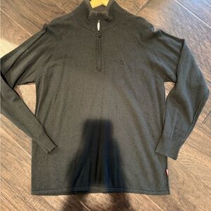The North Face Men's Black Zip-Neck Sweater